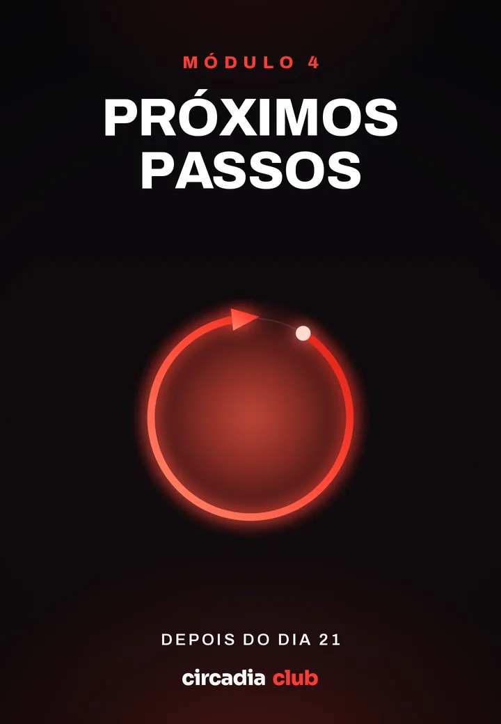 Módulo 4 · Próximos passos — depois do dia 21